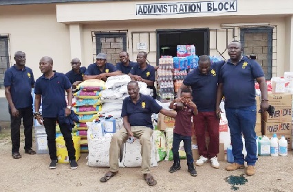 Members of Care Generation Africa Foundation with the donated items 